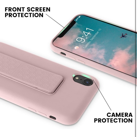 NEW Silicone iPhone XR Phone Case with Kickstand - Picture 4 of 10